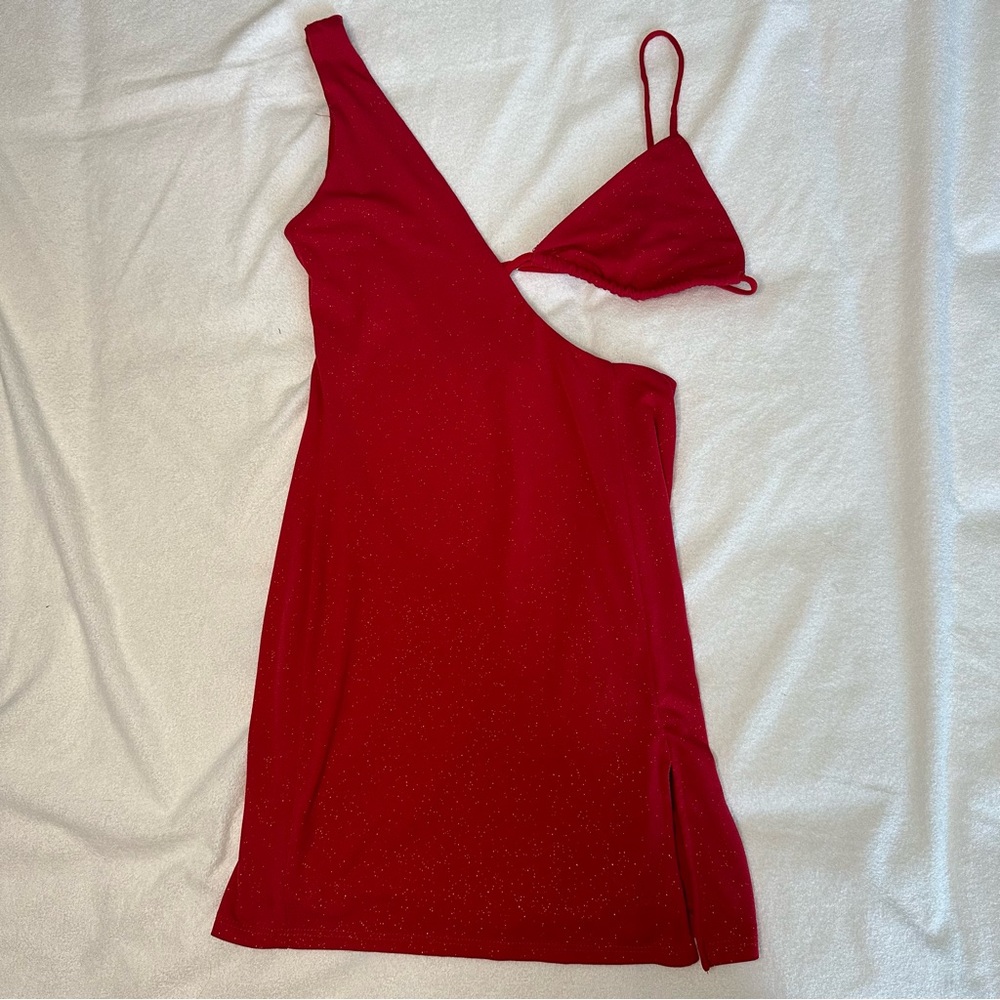 Lucy in the Sky Red Mini Festival Dress - Picture 2 of 12